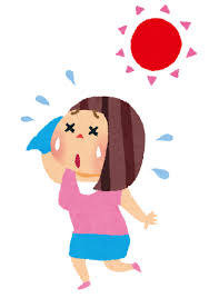 汗かきのイラスト